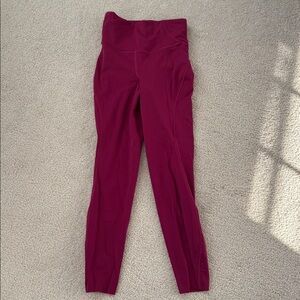 Women's Lululemon Magenta High-Waisted Leggings